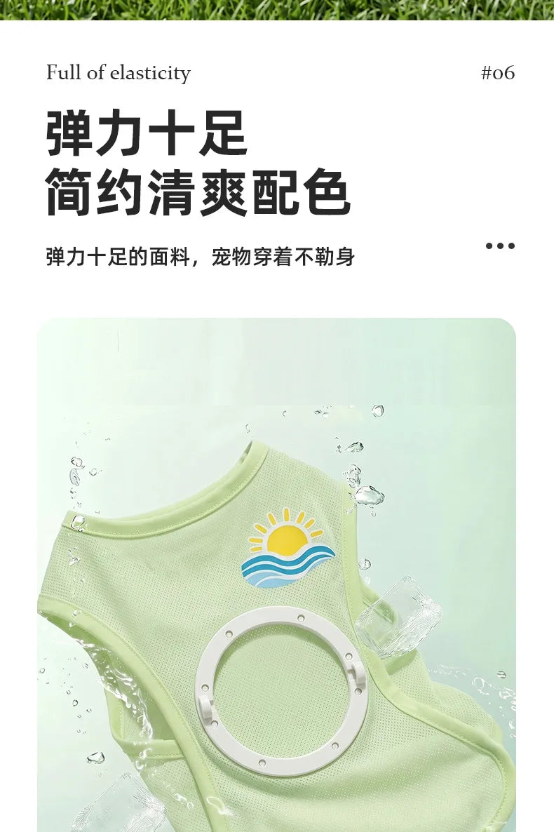 Cooling Dog Vest with Built-in Fan