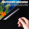 Electrostatic Aquarium Background Film – Matte Black, Water-Activated