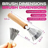 Wooden Hairbrush Cleaner Tool with Handle