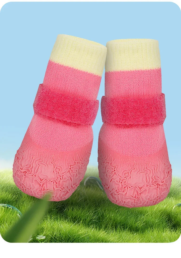 Waterproof Dog Boots with Anti-Slip Soles for Small Breeds