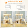 Compact Cat Tree Tower with Sisal Scratching Posts and Cozy Perches