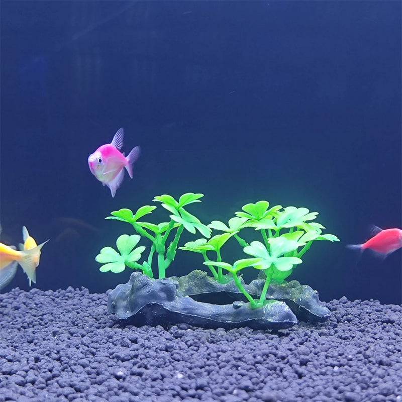 Artificial Aquarium Plant Decor - Turtle Tree Trunk Plastic