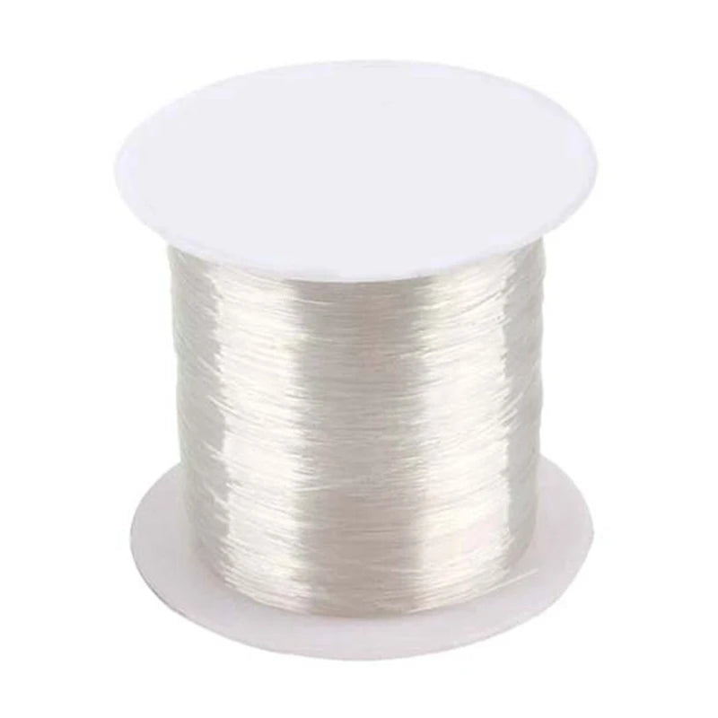 Spool of transparent nylon moss line for aquariums
