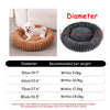 Cozy Plush Round Pet Bed for Dogs and Cats
