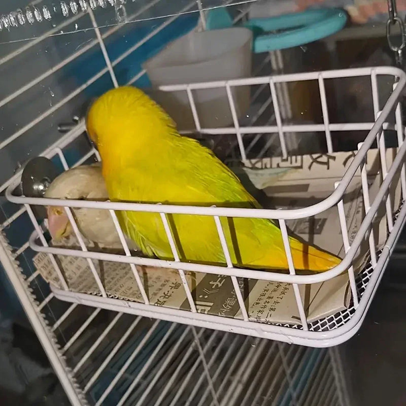 عش طيور شبكي معلق - سرير نوم ولعبة قفص