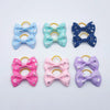 Pet Hair Bows with Elastic Bands (100-Pack)