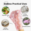 Pink biodegradable pet waste bag used as garbage bag and emergency gloves