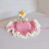 Cute Adjustable Cat Hat with Flowers for Cats and Small Dogs