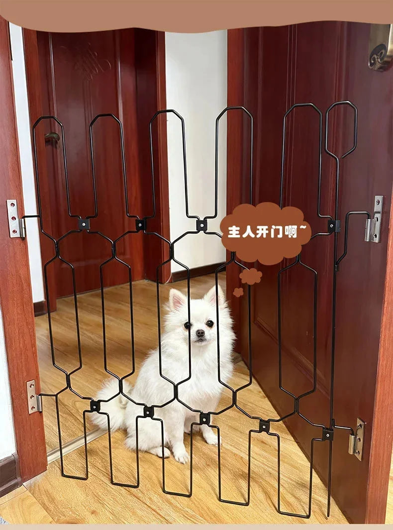 Adjustable Retractable Pet Safety Gate for Doorways and Stairs