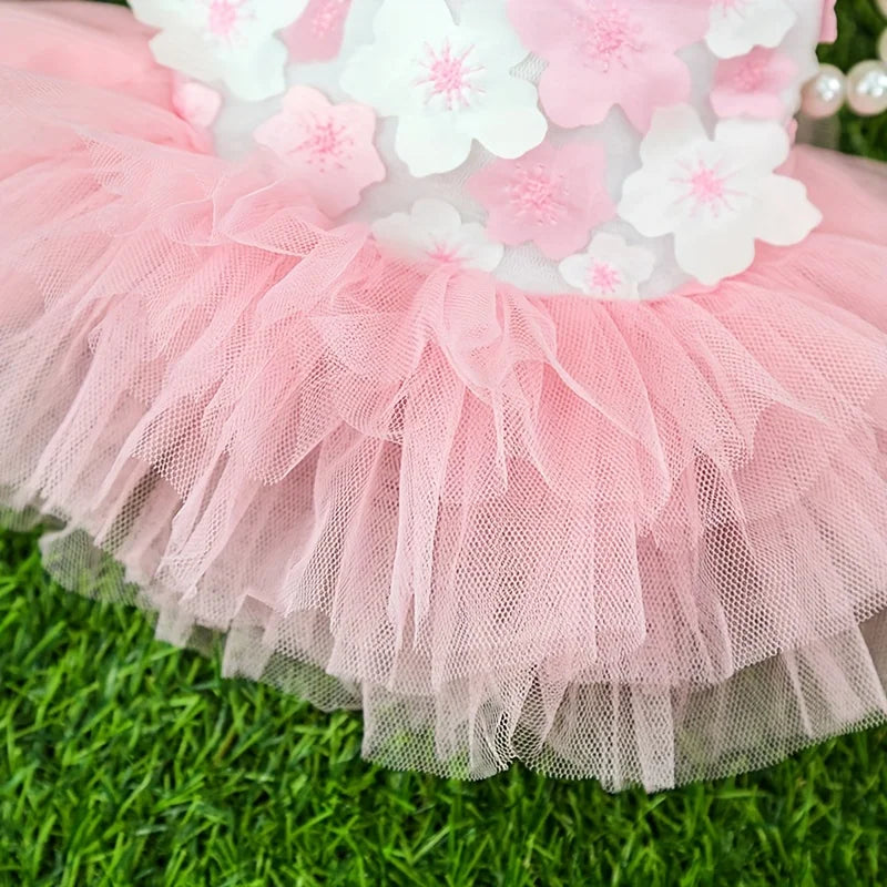 Vestido de Princesa Floral para Perro