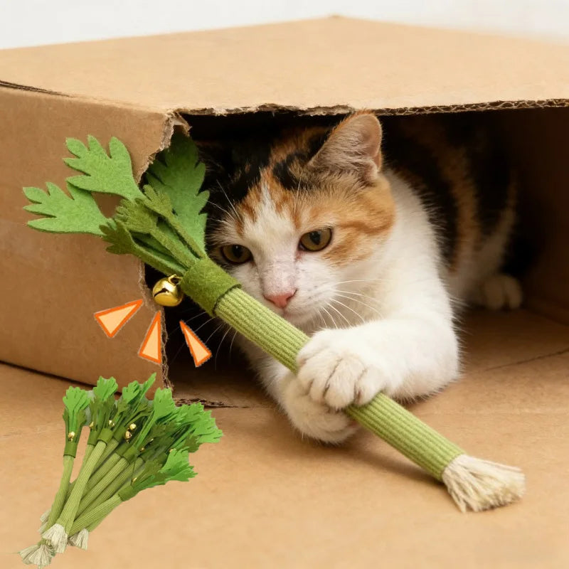 Interactive Catnip Chew Toy for Dental Health & Play