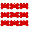 Red bone-shaped dog ID tags