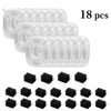 A set of 18 white replacement filters for a cat water fountain.