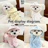 Soft Cotton Dog Bathrobe with Secure Fit