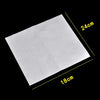A square sheet of white material, measuring 24cm by 18cm, shown from above.