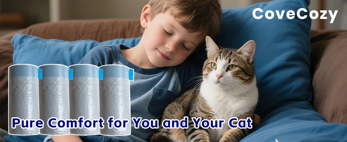 Drawstring Cat Litter Box Liners for Self-Cleaning Litter Boxes