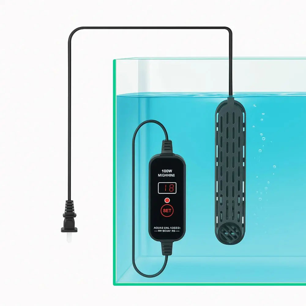 Adjustable Aquarium Heater with Digital LCD Display
