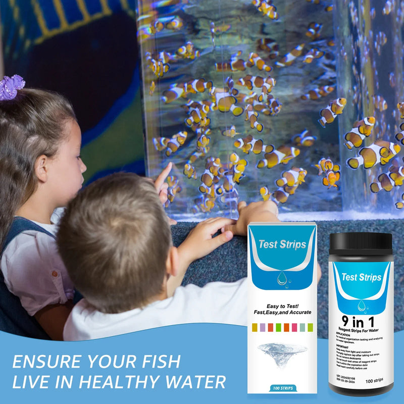 9-in-1 Aquarium Test Strips Kit for Water Quality