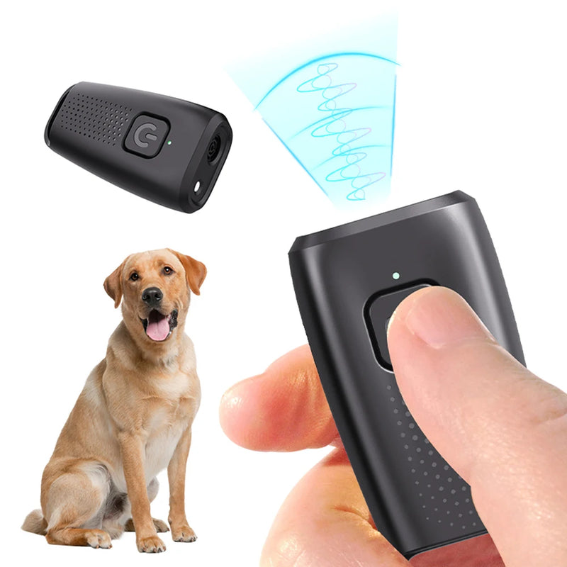 مانع نباح كاشف بالموجات فوق الصوتية للكلاب مع ضوء LED