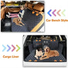 Waterproof Dog Car Seat Cover with Mesh Window and Side Zippers