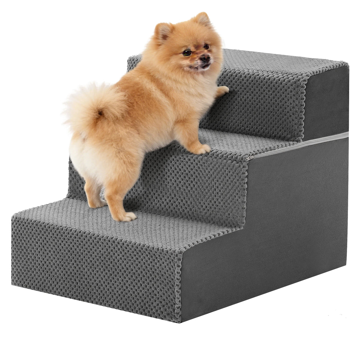 Non-Slip Foam Dog Stairs with Removable Washable Cover
