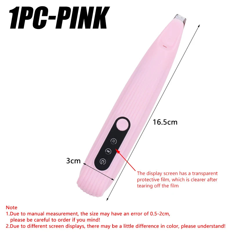 Cordless LED Pet Grooming Clipper with LCD Display