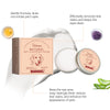 A tube of Natural Pet Cleansing Balm for dogs and cats is shown next to a white fur texture, illustrating its gentle formula 