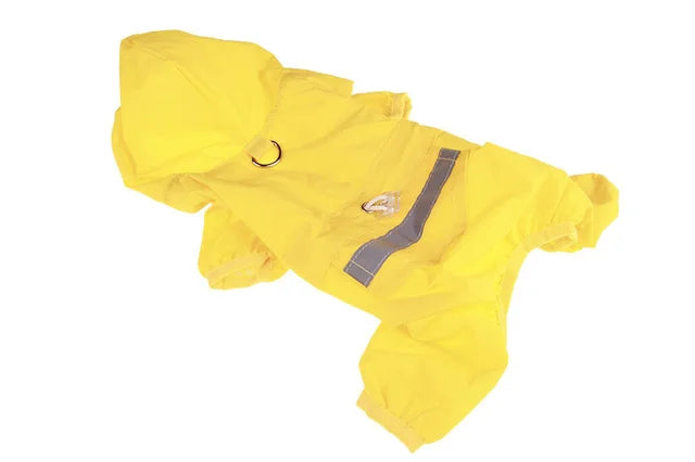 Waterproof Dog Raincoat with Hood - Lightweight Pet Outdoor Jacket
