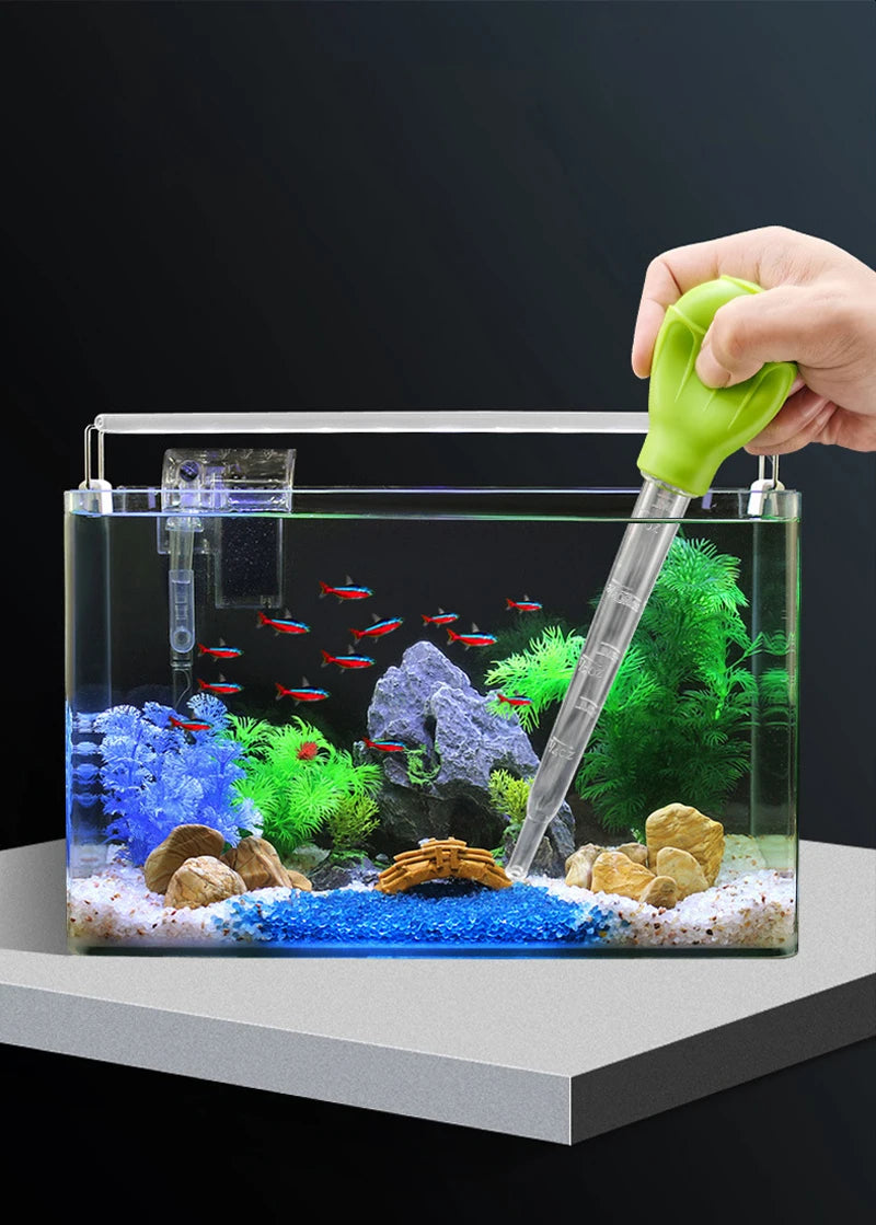 Siphon d'aquarium télescopique