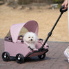 Foldable Pet Stroller with Sun Canopy