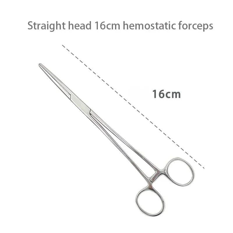Stainless Steel Locking Hemostatic Forceps with Serrated Jaws