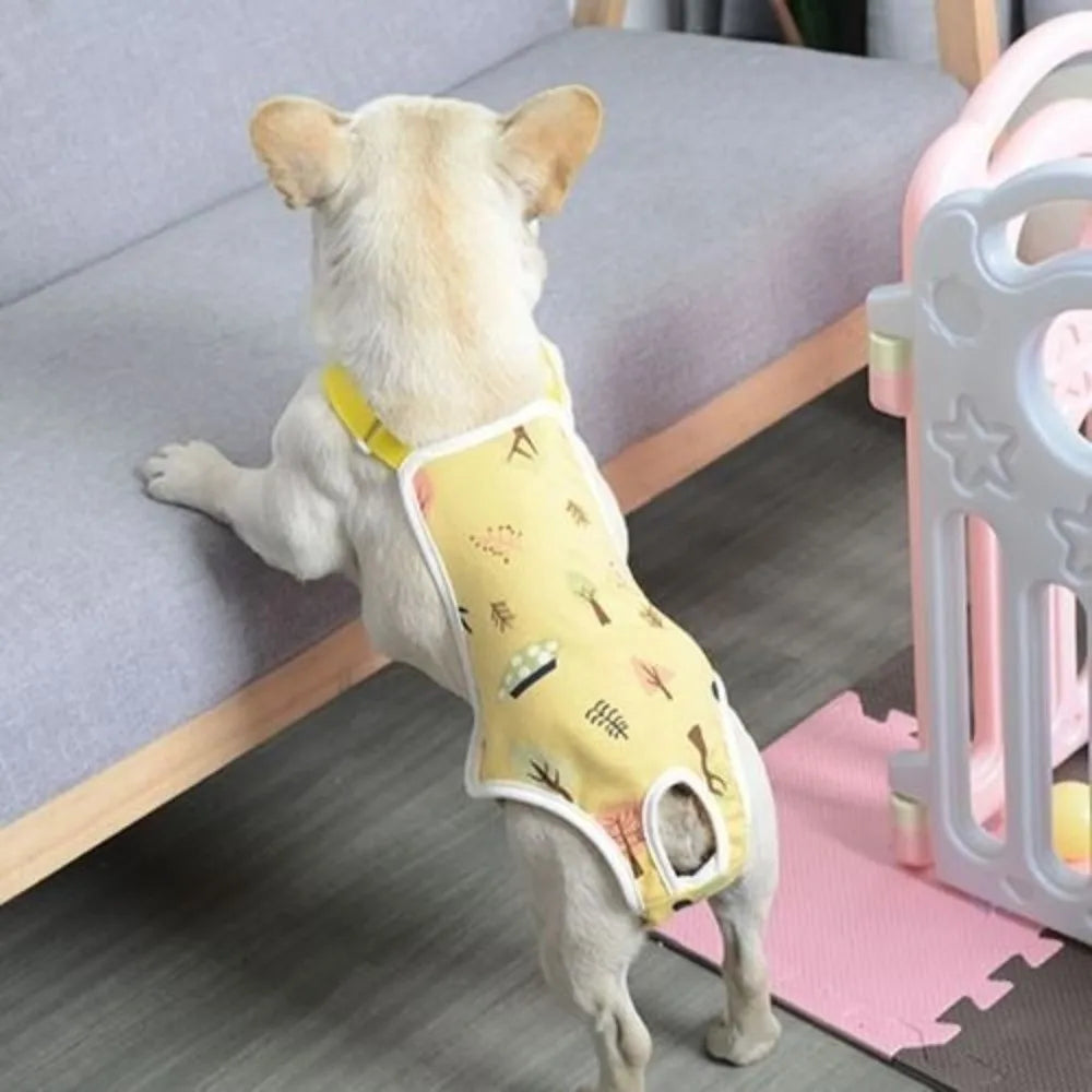 Adjustable Washable Dog Sanitary Pants with Shoulder Straps