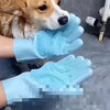 Gants de toilettage en silicone pour animaux
