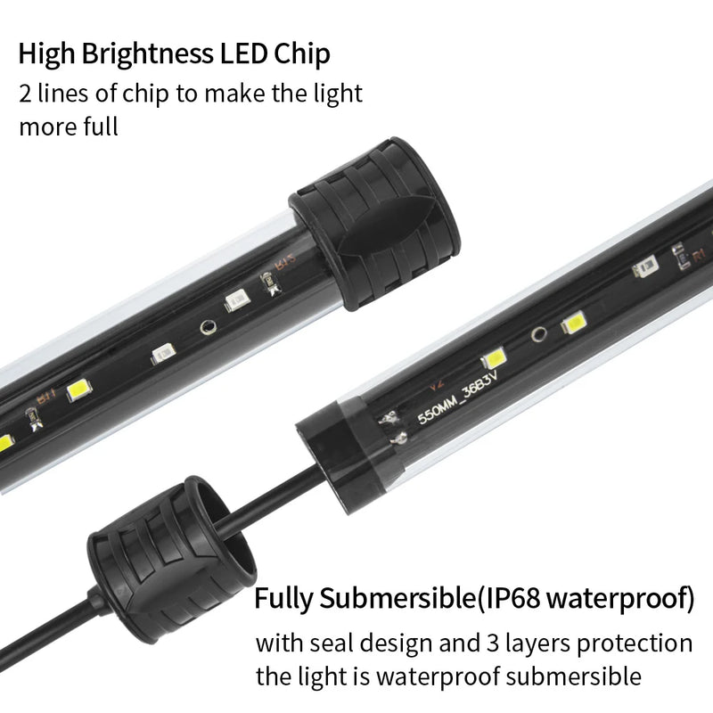 USB Aquarium Light LED Plant Grow Lamp 18-58cm