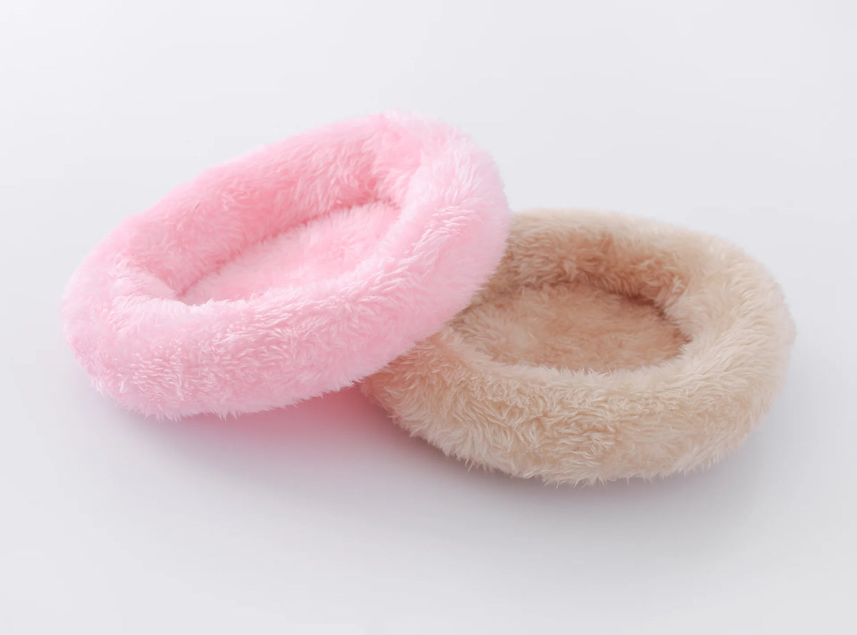 Plush Cozy Nest Bed for Small Pets