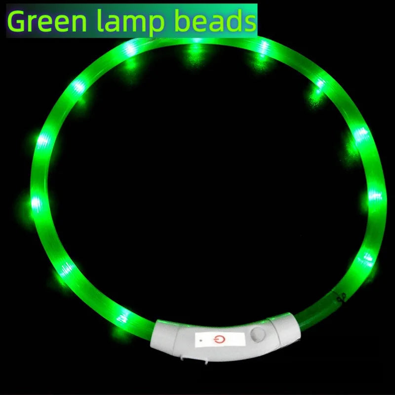 USB-aufladbarer LED-Hundehalsband