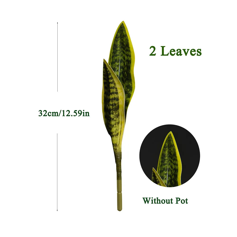 Artificial Snake Plant Decorative Faux Sansevieria