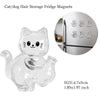 Pet Memorial Hair Keepsake Keychain with Transparent Storage Pendant