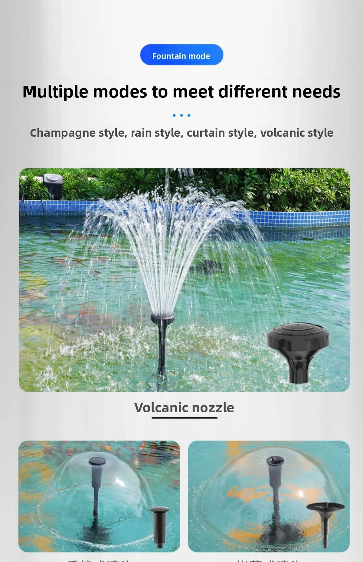 Submersible Pond Pump for Fountains, Filtration & Aeration