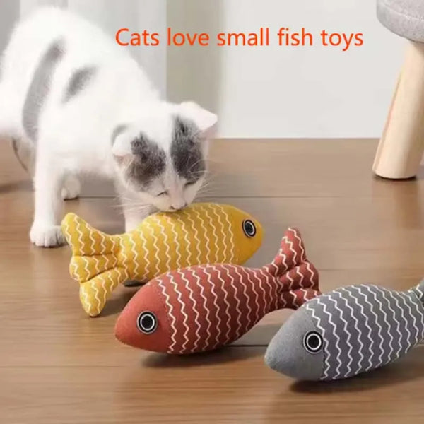 Cat Toys: Bite-Resistant Sisal Fish Toy