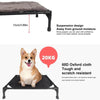 Portable Elevated Dog Bed with Canopy and Storage Bag