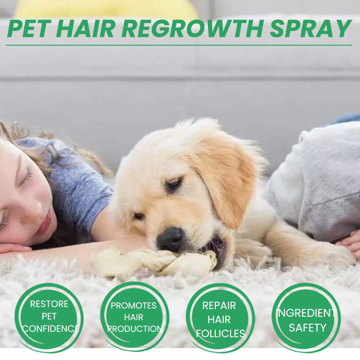 Soothing Pet Skin Care Spray for Itch Relief & Fur Regrowth