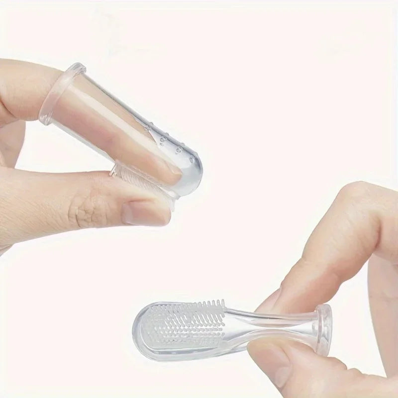 Silicone Finger Toothbrushes for Dogs and Cats - 5 Pack