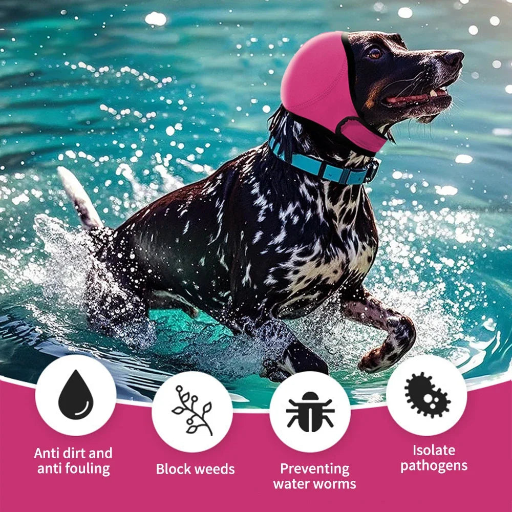 Dog Noise Reduction Ear Muffs with Waterproof Headgear