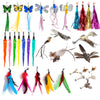 Interactive Cat Feather Toy with Bell