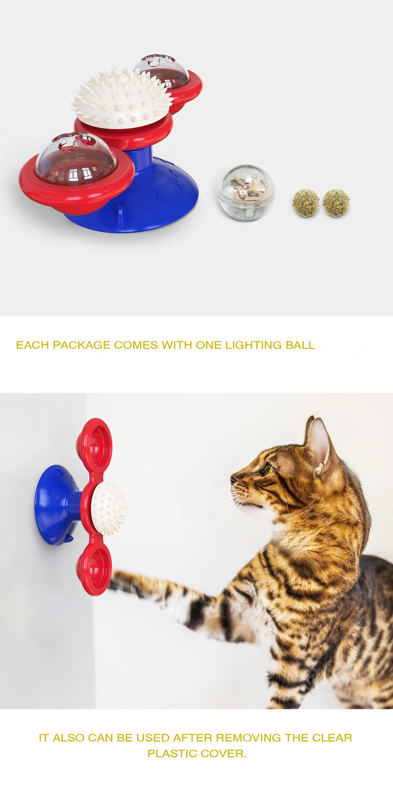 Windmill Cat Toy: Interactive Puzzle Turntable for Cats