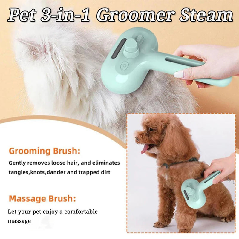 Cepillo de Aseo para Perros con Vapor