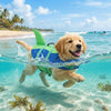 Shark-Shaped Dog Life Vest with High-Visibility Safety Features