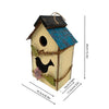Handcrafted Wooden Hanging Birdhouse for Garden Decor