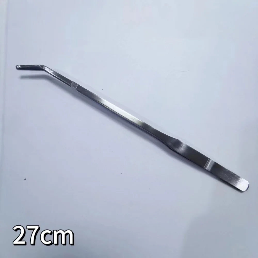 Stainless Steel Aquarium Plant Tweezers with Ergonomic Elbow Design